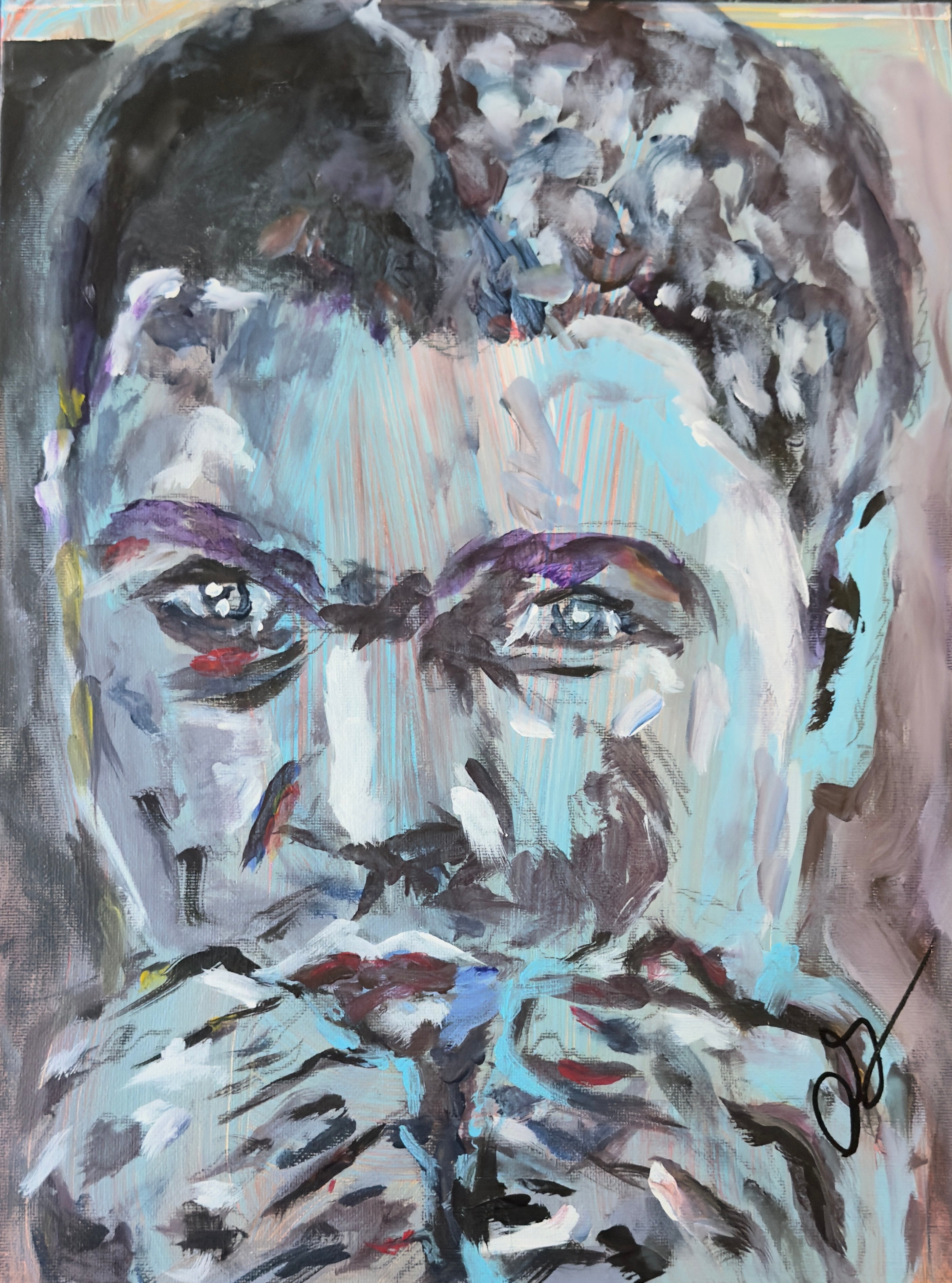 Muhammad Ali in Blue